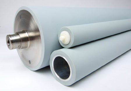High Quality, Precision Machined Elastomer covered and coated rollers from The Roller Company